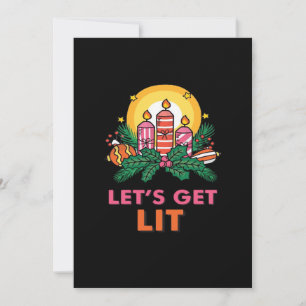 Let's Get Lit  Holiday Card