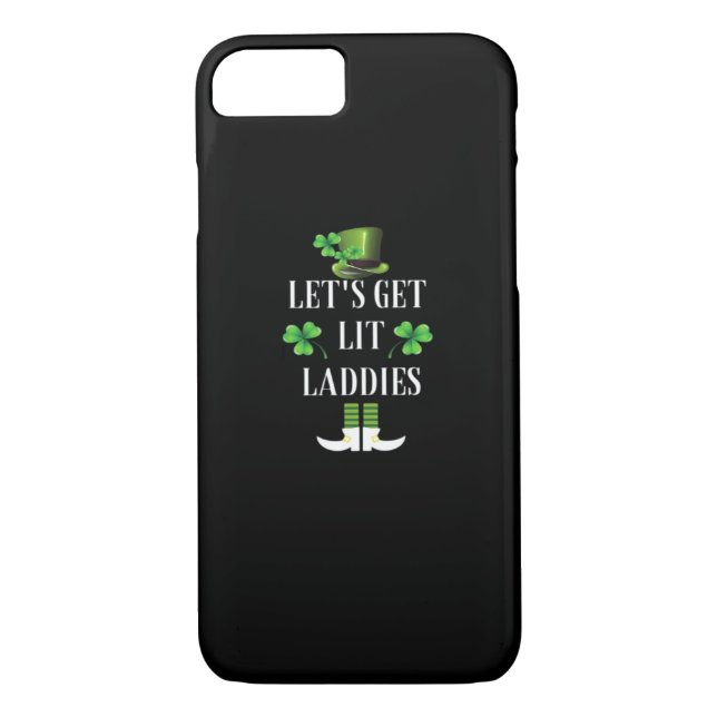 Let's Get Lit Laddies Funny Classic Case-Mate iPhone Case (Back)