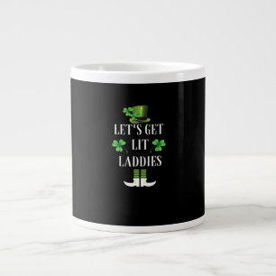Let's Get Lit Laddies Funny Classic Large Coffee Mug