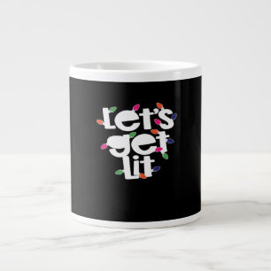 Let's Get Lit Light Bulbs Classic Large Coffee Mug
