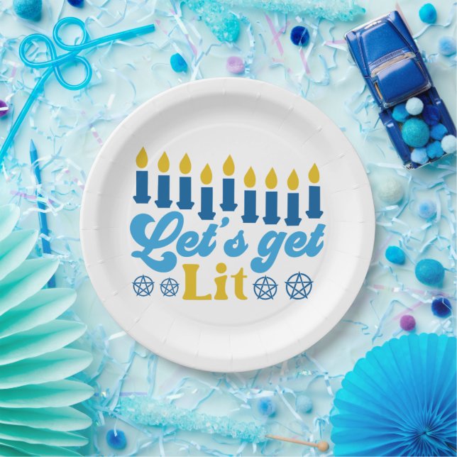 Let's Get Lit! Paper Plates (Party)