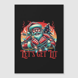 Let's Get Lit Santa Christmas Vibe Classic