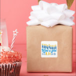 Let's Get Lit! Stickers<br><div class="desc">This cheeky Hanukkah pattern is an eye-catcher! It's a fun and funky way to dress up decor,  gifts,  apparel,  and household items for the occasion. Check out my store for more pattern items and gift ideas,  or combine items to create an interesting gift package!</div>