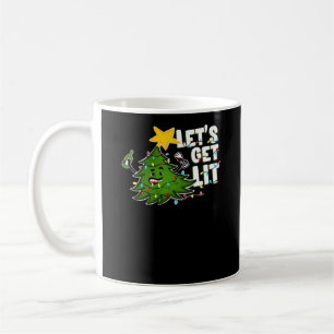 Let's Get Lit Tipsy Christmas Tree Classic Coffee Mug