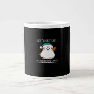 Let's Get Lit… With Christmas Lights! Christmas Cl Large Coffee Mug