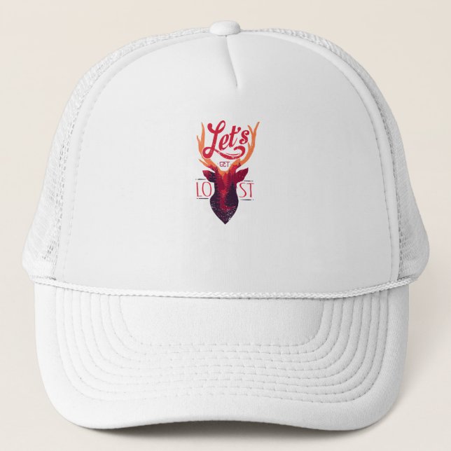 Lets get Lost Trucker Hat (Front)