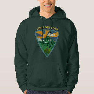 Let's get lost vintage hiking hoodie