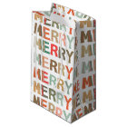 Let's Get MERRY fonts Christmas Holiday Gift Bags