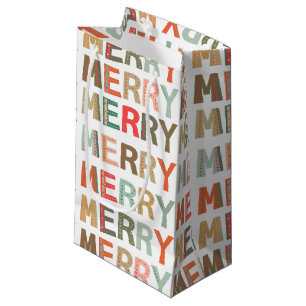 Let's Get MERRY fonts Christmas Holiday Gift Bags
