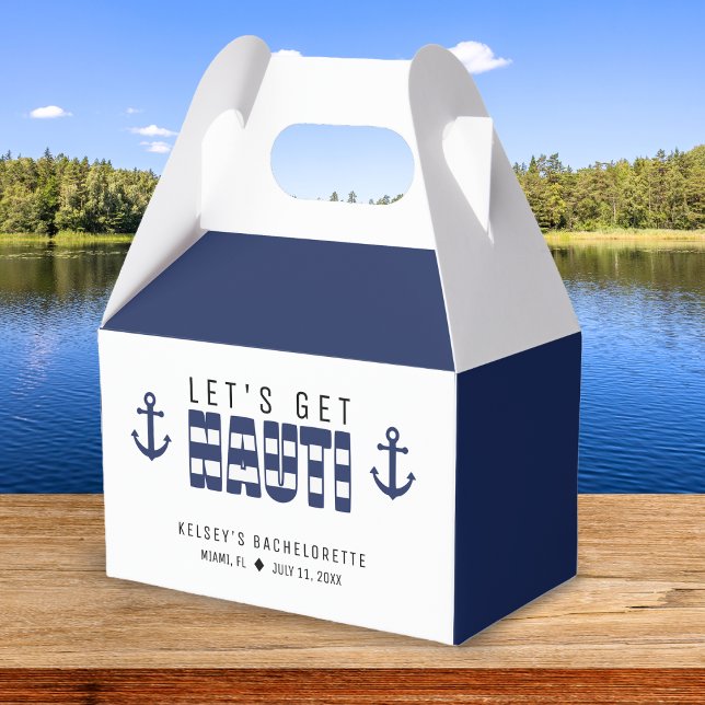 Let's Get Nauti Bachelorette Party Favour Box (Let's Get Nauti Bachelorette Party Favor Boxes
)