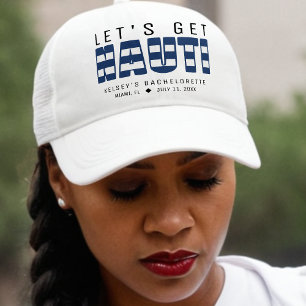 Let's Get Nauti Bachelorette Party Trucker Hat