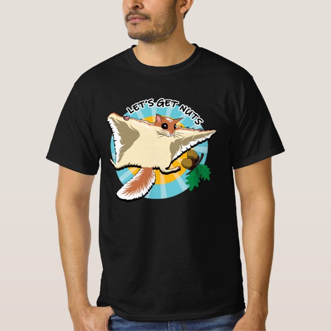 Let's Get Nuts - Flying Squirrel T-Shirt (Front)