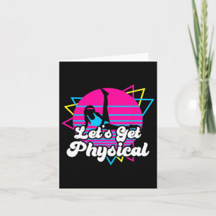 Let's Get Physical Fitness Workout 80s Gift  Card
