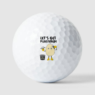 Let's Get Plastered Golf Balls