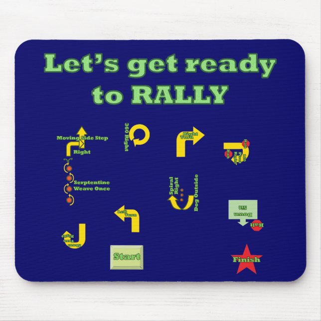 Let's Get Ready To Rally Mouse Pad (Front)