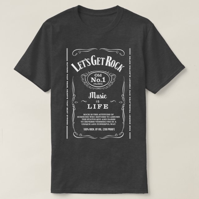 Lets Get Rock T-Shirt (Design Front)
