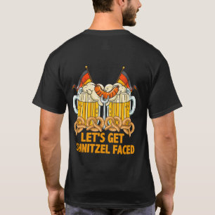 Let's Get Schnitzel Faced Oktoberfest German T-Shirt