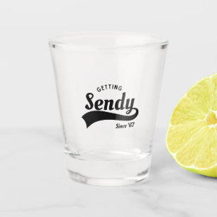 Let's Get Sendy Mason 67 Meme Vintage Shot Glass