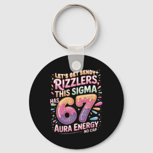 Let's Get Sendy Rizzlers Sigma 67 Aura Energy Tee  Key Ring