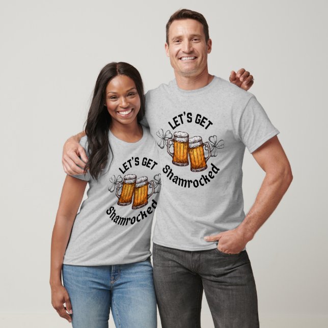 Let's Get Shamrocked St. Patrick's Day T-Shirt (Unisex)