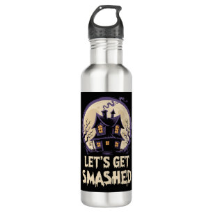 Let's Get Smashed Halloween 710 Ml Water Bottle