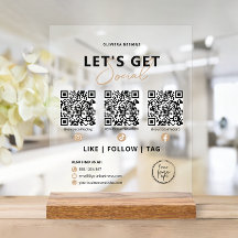 Let's Get Social QR Code Connect with Us
