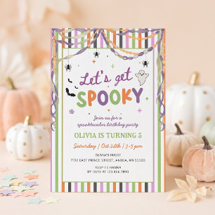 Let's Get Spooky Fun Halloween Birthday Invitation