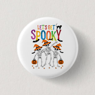 Let's Get Spooky Halloween 3 Cm Round Badge