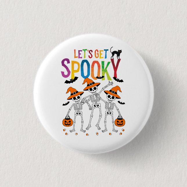 Let's Get Spooky Halloween  3 Cm Round Badge (Front)