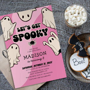 Let's Get Spooky Halloween Birthday Invitation