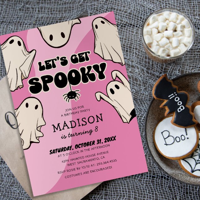 Let's Get Spooky Halloween Birthday Invitation (Creator Uploaded)