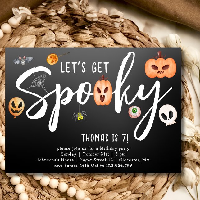 Let's get spooky! halloween birthday party invitation (Creator Uploaded)