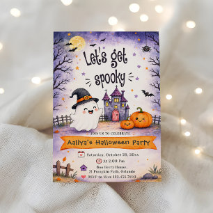 Let's Get Spooky Halloween Party Invitation