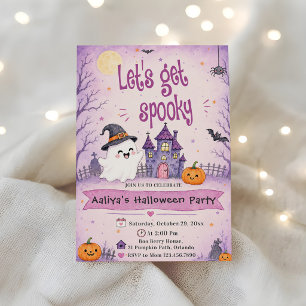 Let's get spooky  Halloween Party Invitation