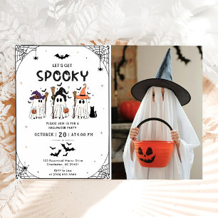 Let's Get Spooky Halloween Party  Invitation