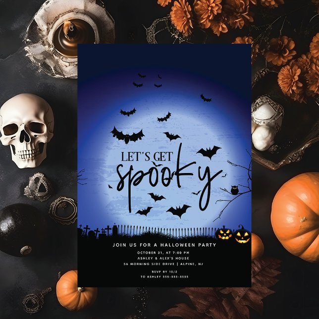 Let's Get Spooky Halloween Party Invitation (Creator Uploaded)