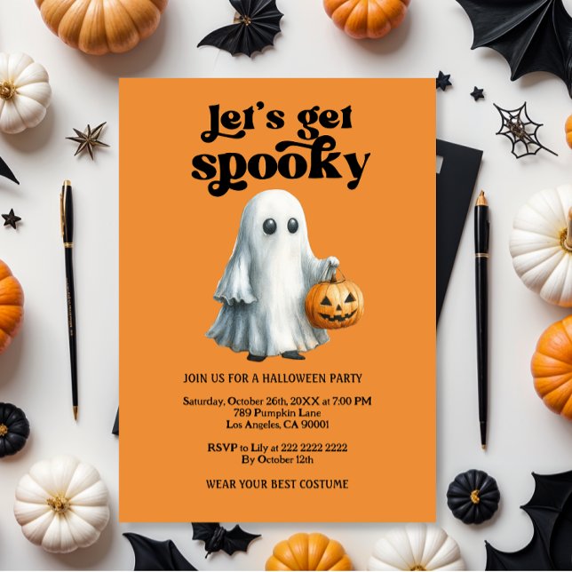  Let's Get Spooky,Halloween party Invitation (Creator Uploaded)