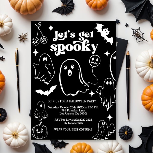  Let's Get Spooky,Halloween party Invitation (Creator Uploaded)