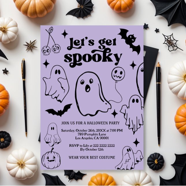  Let's Get Spooky,Halloween party Invitation (Creator Uploaded)
