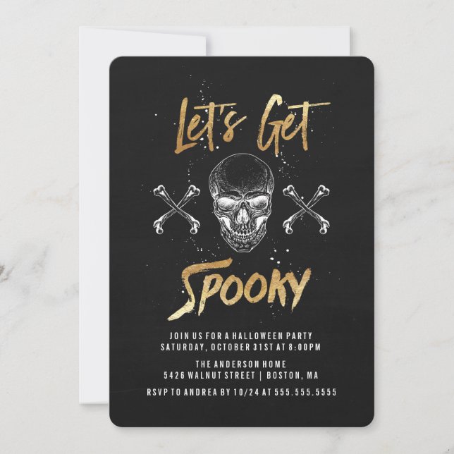 Let's Get Spooky | Halloween Party Invitation (Front)