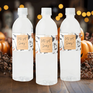Let's get Spooky Halloween Party Water Bottle Label