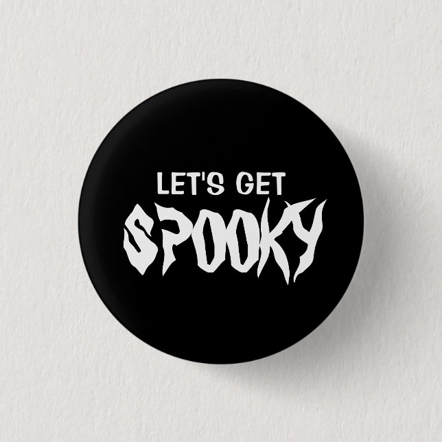 Let's Get Spooky Halloween T-Shirt 3 Cm Round Badge (Front)