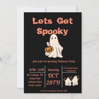 Lets Get Spooky! Invitation