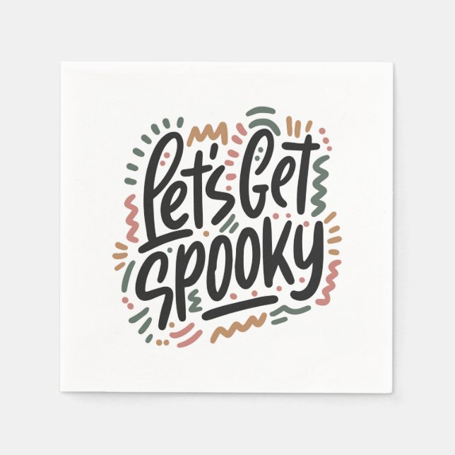 Lets get spooky napkin (Front)