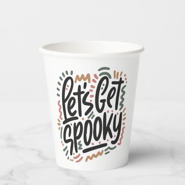Lets get spooky paper cups (Front)