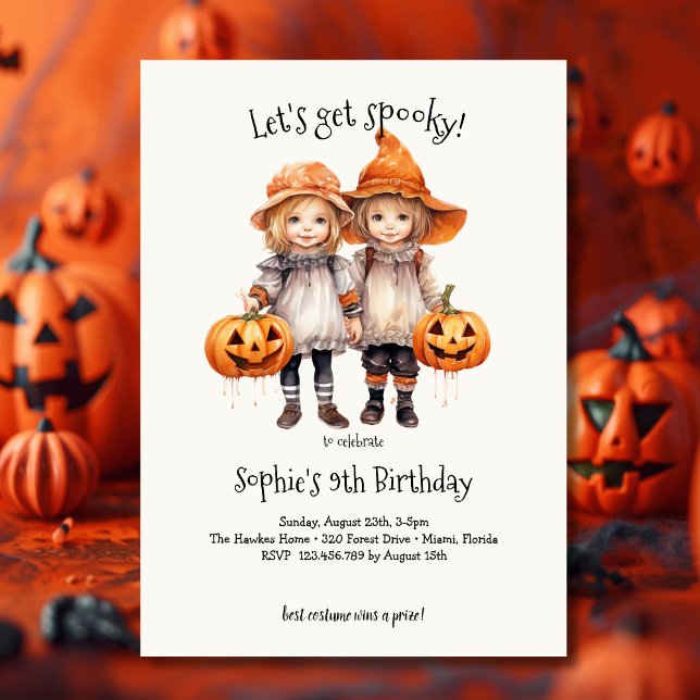 Let's get spooky! Spooktacular kids birthday party Invitation (Creator Uploaded)