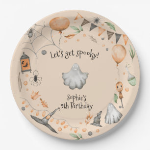 Let's get spooky! Spooktacular kids birthday party Paper Plate