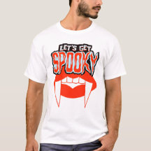 Let's Get Spooky Vampire Fangs Halloween Design 