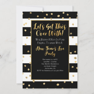 Let's Get This Over With 2020 2021 New Year's Invitation