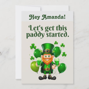 Let's Get This Paddy Going -St. Patrick's Day Card